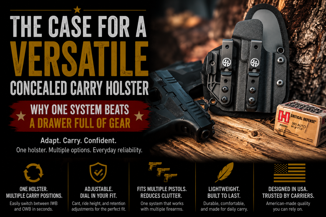 The Case for a Versatile Concealed Carry Holster: Why One System Beats a Drawer Full of Gear