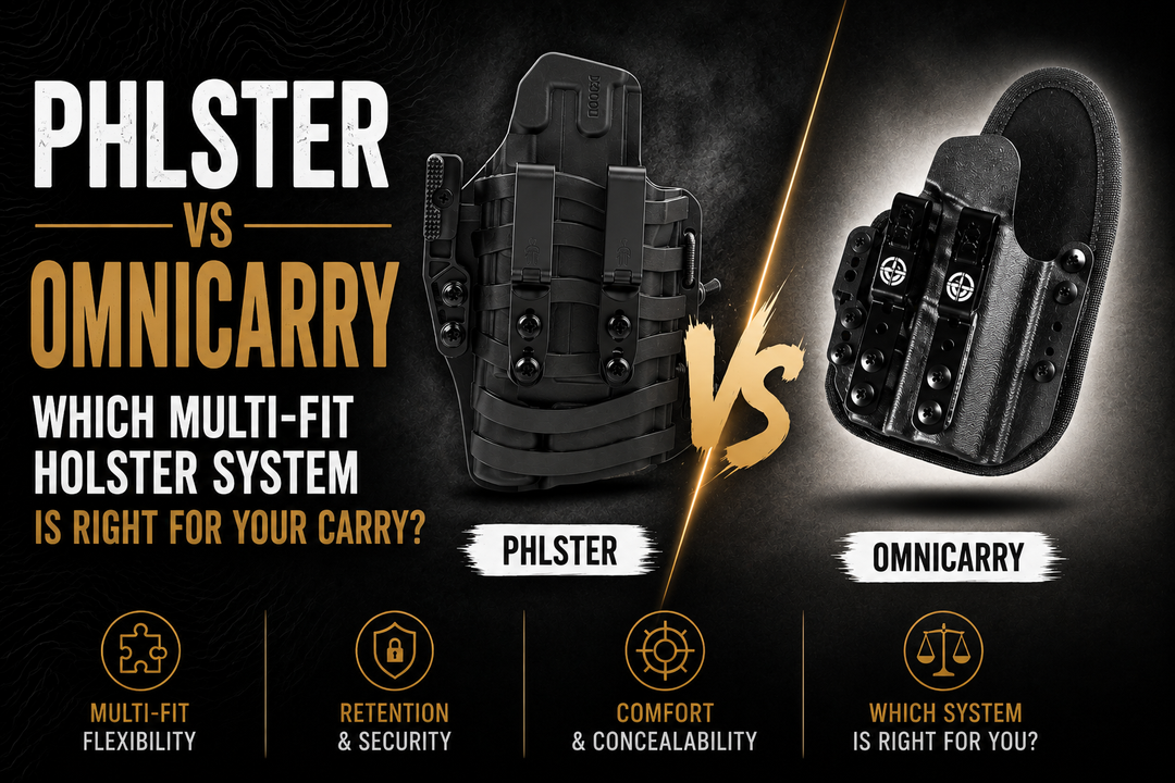 Phlster vs. OMNICARRY: Which Multi-Fit Holster System is Right for Your Carry?